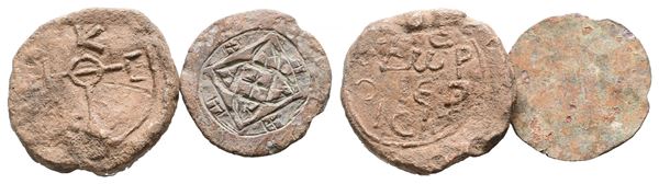 Lot of 2 Lead Seal  - Auction Greek, Roman and Byzantine Coins	 - Bertolami Fine Art - Prague