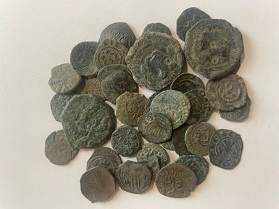 Lot Of 41 Medieval Coins. Lot Sold As Is, No Return