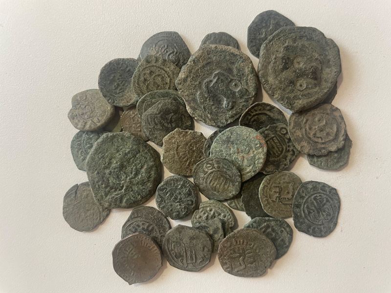 Lot Of 41 Medieval Coins. Lot Sold As Is, No Return