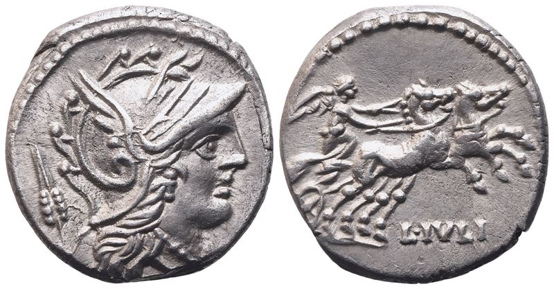 L. Iulius, Denarius, 101 BC; AR (3,91 g; 17,8 mm; 6 h)