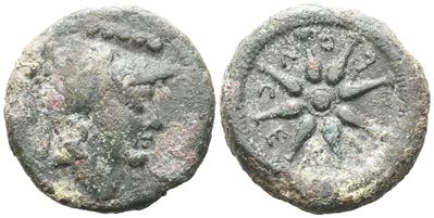 Northern Apulia, Luceria, C. 211-200 Bc. Æ Quincunx (26 MM, 15.95 G).