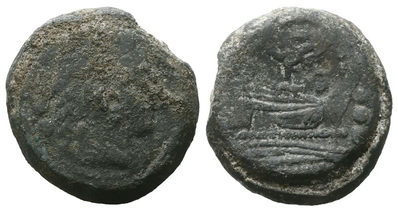 Anonymous, Quadrans, C. 189-180 Bc; Æ (11,16 G; 21 MM; 1 H)