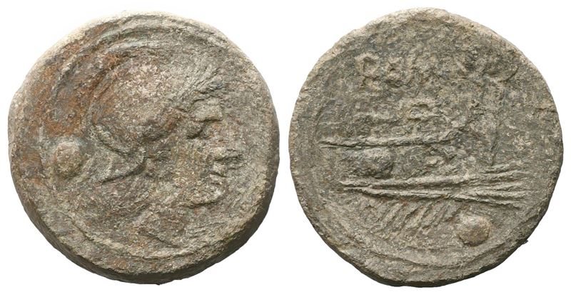 Anonimo, Uncia (moneta romana), bronzo, c. 215-212 a.C.