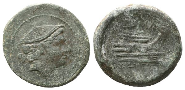 Anonymous, Semuncia, c. 217-215 BC; Æ (6,38 g; 21 mm; 11 h)