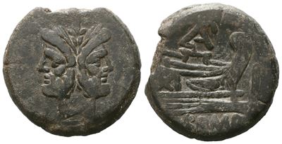 Uncertain, As, 169-158 Bc; Æ (25,84 G; 31,2 MM; 2 H)