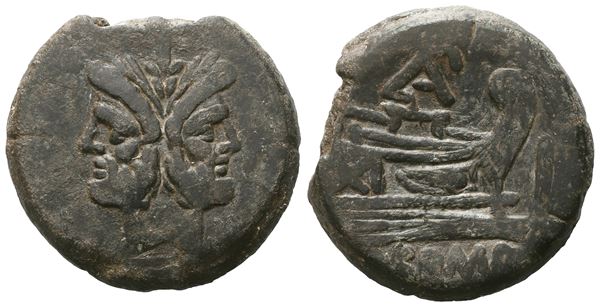 Uncertain, As, 169-158 BC; Æ (25,84 g; 31,2 mm; 2 h)