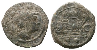 L. Cornelius Lentulus, Sextans, After 211 Bc; Æ(4,84 G; 20 MM; 7 H)