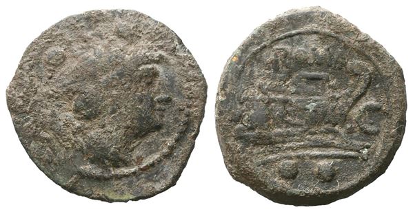 L. Cornelius Lentulus, Sextans, after 211 BC; Æ(4,84 g; 20 mm; 7 h)