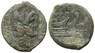 C. Vibius Pansa, As, 90 Bc; Æ (11,70 G; 29,5 MM; 1 H)