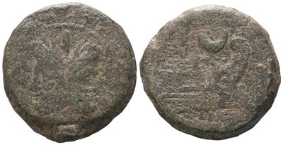 Anonymous, As, 207 Bc; Æ (43,85 G; 38 MM; 8 H)