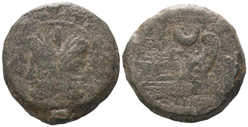Anonymous, As, 207 Bc; Æ (43,85 G; 38 MM; 8 H)