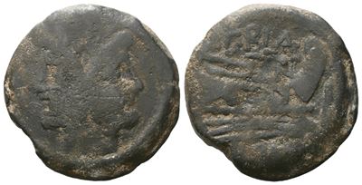 P. Cornelius Blasio, As, C. 169-158 Bc; Æ (19,58 G; 30,5 MM; 8 H)