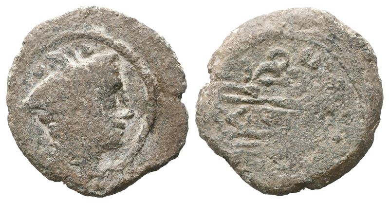 Anonymous, Sextans, C. 150-100 Bc; Æ (3,58 G; 19,4 MM; 11 H)