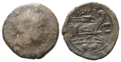L. Cornelius, Sextans, After 211 Bc; Æ (4,25 G; 19 MM; 10 H)