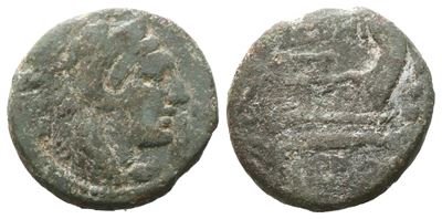 L. Trebanius, Quarans, 135 Bc; Ӕ(4,29 G; 18 MM; 8 H)