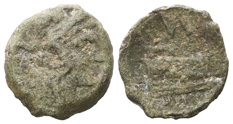 Valerius, Quadrans, C. 169-158 Bc; Æ (3,42 G; 17,2 MM; 10 H)