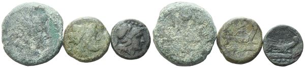  Lot of 3 Æ coins to be catalogued. Lot sold as is, no returns.
