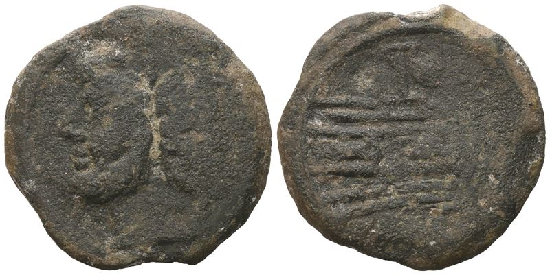 Anonymous, As, C. 155-149 Bc; Æ (17,70 G; 29 MM; 6 H)