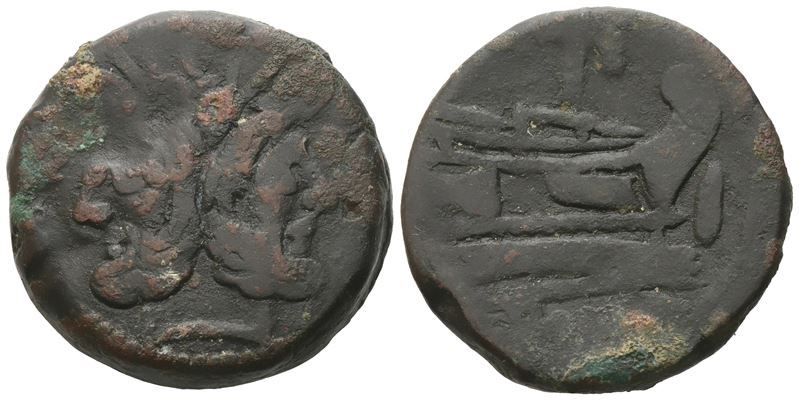Anonymous, As, 169-158 Bc; Æ (27,11 G; 29,7 MM; 7 H)