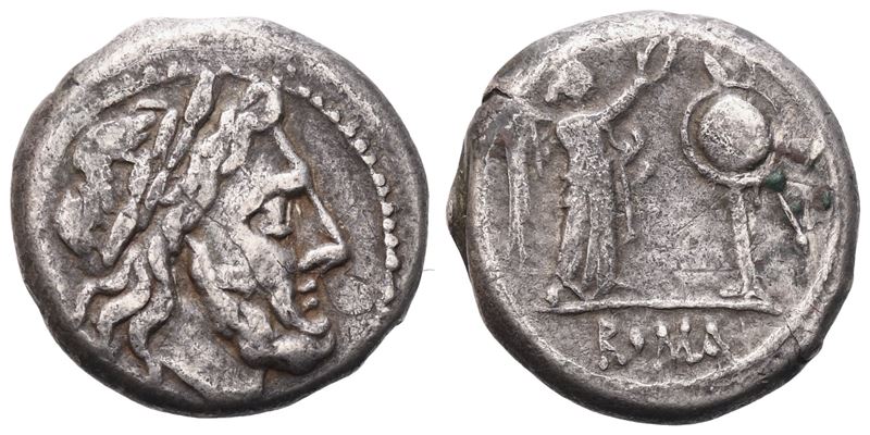 Anonymous, Victoriatus, Rome, After 211 Bc; Ar (2,90 G; 15,8 MM; 3 H)