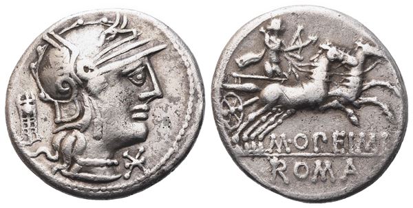 M. Opimius, Denarius, 131 BC; AR (3,87 g; 18,5 mm; 4 h)