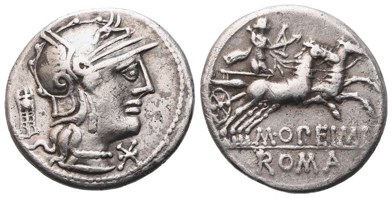 M. Opimius, Denarius, 131 Bc; Ar (3,87 G; 18,5 MM; 4 H)