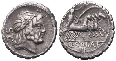 Q. Antonius Balbus, Denarius Serratus, 83-82 Bc; Ar (3,74 G; 18,8 MM; 4 H)