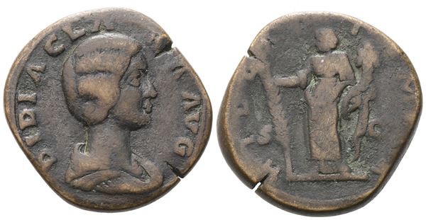 Didia Clara Augusta (193), Sestertius struck under Didius Julianus, Rome; Æ (20 g; 30,2 mm; 12 h)