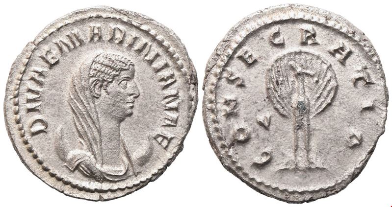 Anonimo, Divae Marinianae, Antoninianus di Valeriano I (Roma), 254-256
