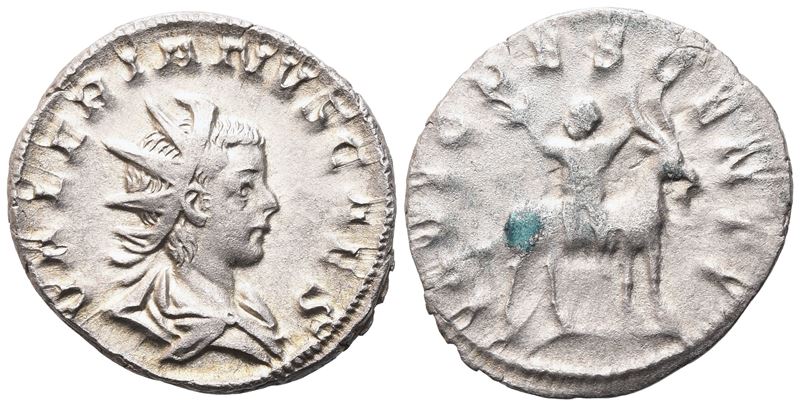 Valerianus II Cesare, Antoniniano in argento (AR) battuto sotto Gallieno, Colonia Agrippina, 257-...