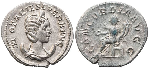 Otacilia Severa, Antoninianus struck under Philip I, Rome, 247; AR (3,56 g; 22,9 mm; 12 h)