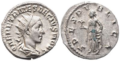 Herennius Etruscus As Caesar, Antoninianus Struck Under Trajan Decius, Rome, 250-251; Ar (3,64 G;...