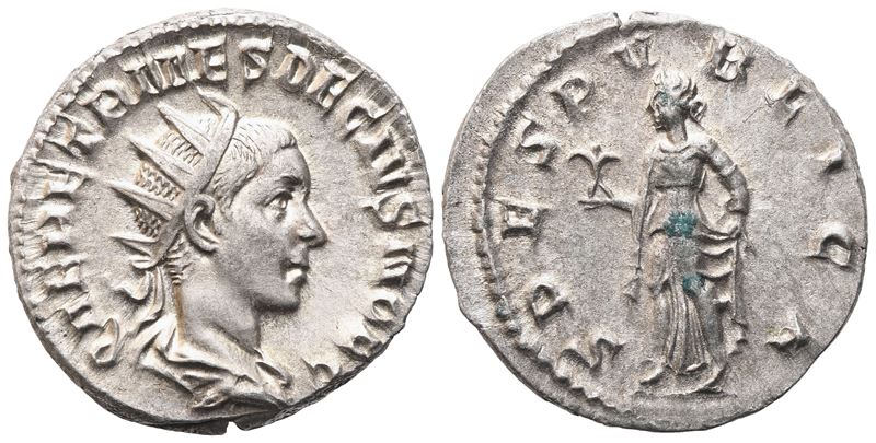 Herennius Etruscus As Caesar, Antoninianus Struck Under Trajan Decius, Rome, 250-251; Ar (3,64 G;...