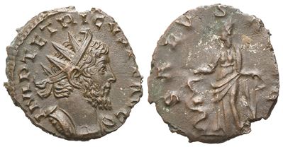Tetricus (imperium Galliarum) (271-274), Antoninianus, Treveri, Early 274; Æ (2,61 G; 18,4 MM; 7 ...