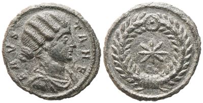 Fausta Augusta (324-326), Nummus Struck Under Constantine I, Thessalonica, 326; Æ (2,96 G; 18,8 M...