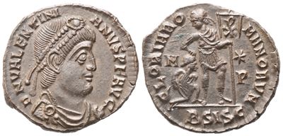 Valentinian i (364-375), Follis, Siscia, 367-375; Æ (2,37 G; 17,8 MM; 6 H)