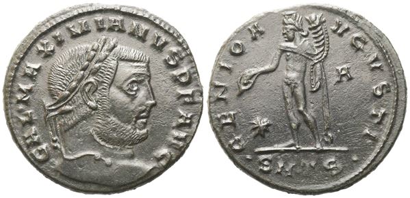 Galerius (305-311), Follis, Thessalonica, c. 308-310; Æ (6,93 g; 25,3 mm; 12 h)