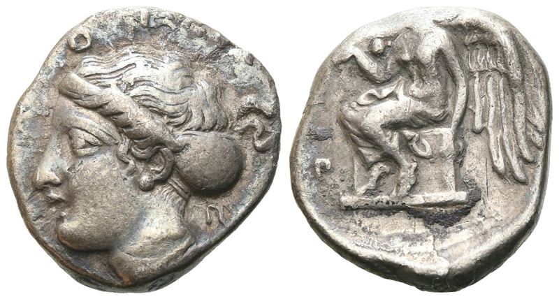 Bruttium, Terina, C. 420-400 Bc. Ar Stater (19 MM, 7.50 G).