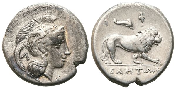 Northern Lucania, Velia, c. 300-280 BC. AR Didrachm (20 mm, 7.07 g).