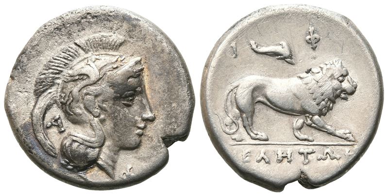 Northern Lucania, Velia, C. 300-280 Bc. Ar Didrachm (20 MM, 7.07 G).
