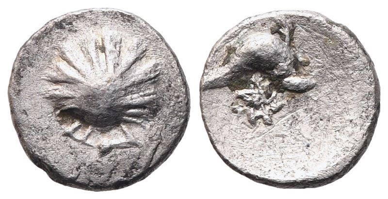 Calabria, Tarentum, Hemilitron, 325-280; AR (0,26 g; 7 mm; 4 h)