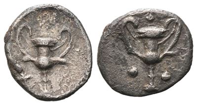 Southern Apulia, Tarentum, C. 280-228 Bc. Ar Obol (10 MM, 0.50 G).