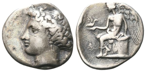 Bruttium, Terina, c. 420-400 BC. AR Drachm (15 mm, 2.17 g).