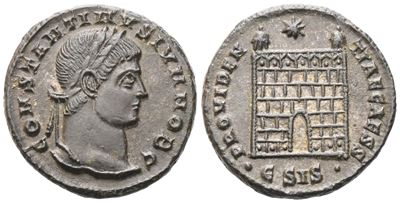 Constantine II As Caesar (316-337), Follis Struck Under Constantine I, Siscia, C. 326-327; Æ (3,2...