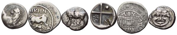 Lot of 3 Greek AR coins to be catalogued. Lot to be sold as is, no returns.