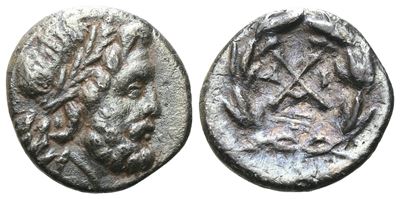 Achaia, Achaian League. Patrai, C. 175-168 Bc. Ar Hemidrachm (14 MM, 2.10 G).