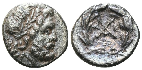 Achaia, Achaian League. Patrai, c. 175-168 BC. AR Hemidrachm (14 mm, 2.10 g).