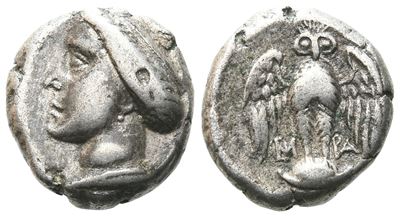 Pontos, Amisos, C. 300-125 Bc. Ar Drachm (15 MM, 4.11 G).