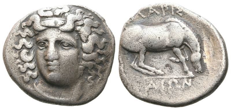 Thessaly, Larissa, C. 365-356 Bc. Ar Drachm (19 MM, 5.68 G).