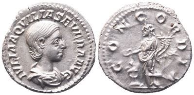 Aquilia Severa Augusta, Denario, Roma, 220-222